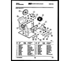 Gibson GAK107P1V1 electrical and air handling parts diagram
