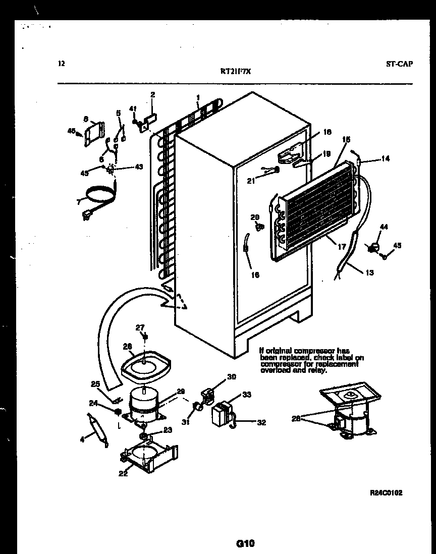 System and automatic defrost parts