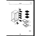 Gibson RS19F3DX1C shelves and supports diagram