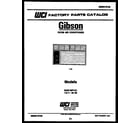 Gibson CGC3M2WXD cover page diagram