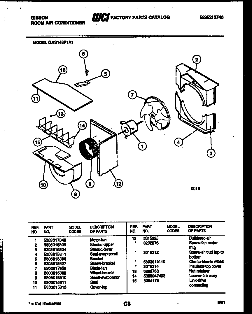 Broiler drawer parts