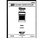 Gibson CGC3S5WXE cover page diagram