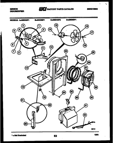 Air, water and condensing parts