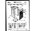 Gibson GED25P1 cabinet and control parts diagram