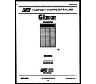Gibson MC25S7GYNC front cover diagram