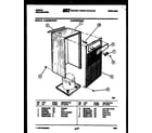 Gibson MC25S7GYNC cabinet and control parts diagram