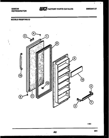 Refrigerator door parts