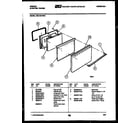 Gibson CEC1M1WXC cooktop and broiler parts diagram
