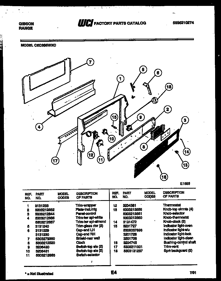 Control parts