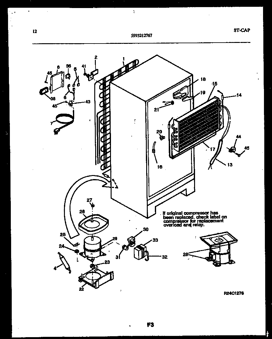 System and automatic defrost parts