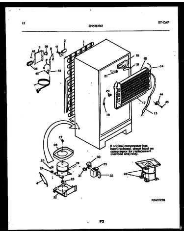 System and automatic defrost parts