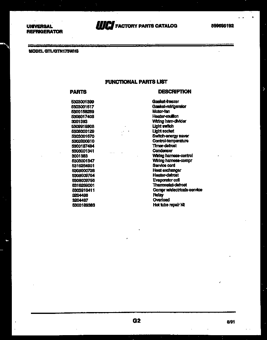 Parts Diagram