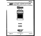 Gibson CGC3S5WXC cover page diagram
