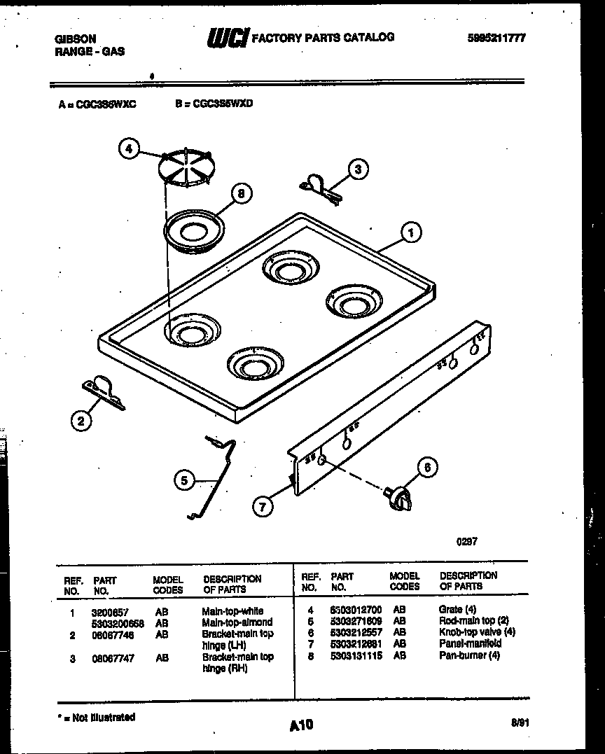 Cooktop parts