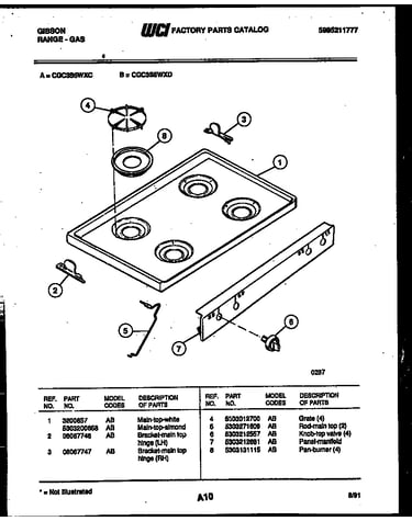 Cooktop parts
