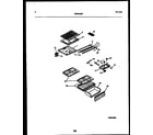 Gibson RT15F3YX4B shelves and supports diagram
