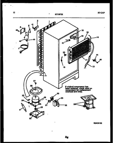 System and automatic defrost parts