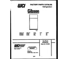Gibson RT19F3WX3A cover page diagram