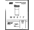 Gibson RT21F7WX3C cover page diagram