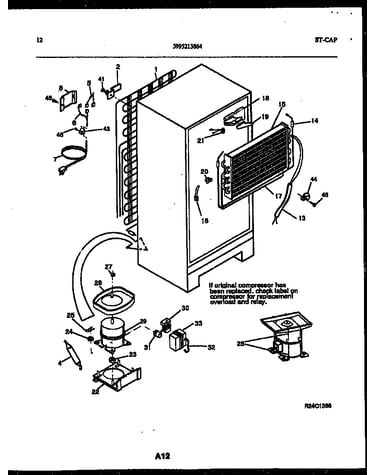 System and automatic defrost parts