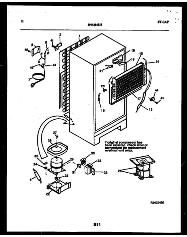System and automatic defrost parts
