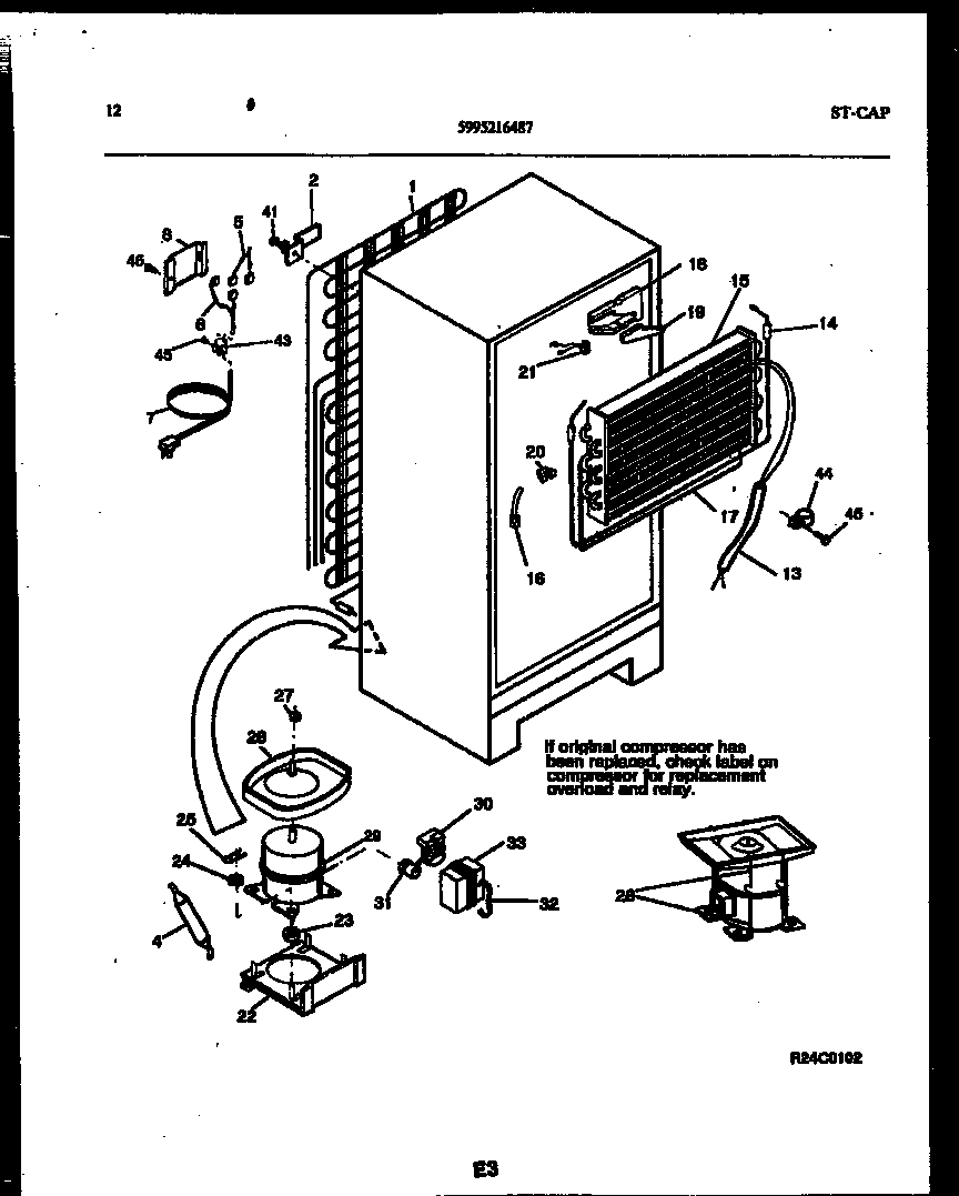 System and automatic defrost parts