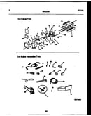Ice maker and ice maker installation parts