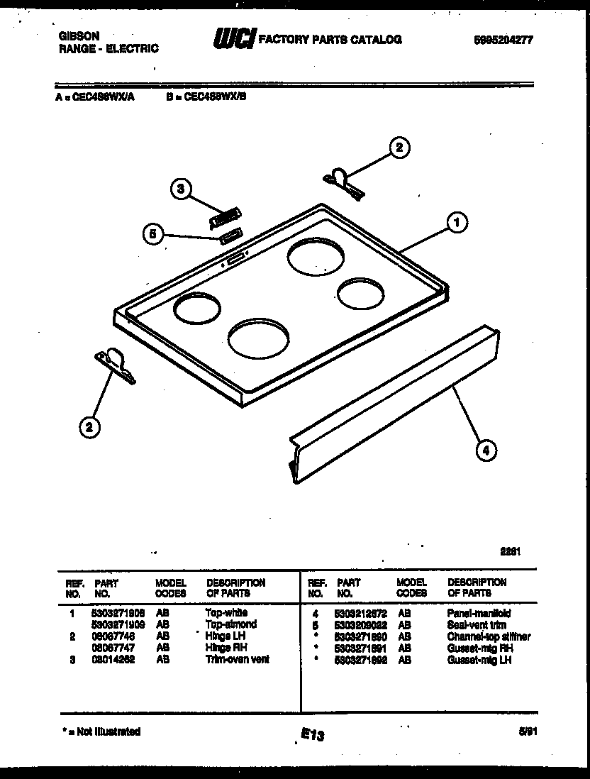 Cooktop parts