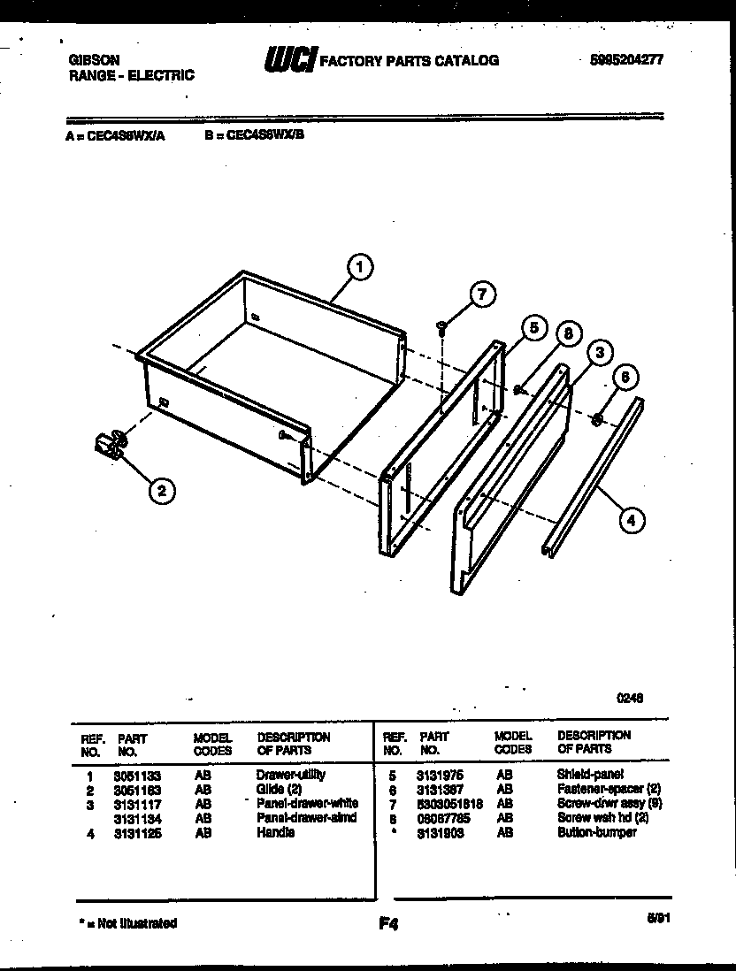 DRAWER PARTS