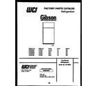 Gibson RT19F8WX3A cover page diagram