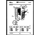 Gibson GED15P1 cabinet and control parts diagram