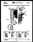 Cabinet and control parts