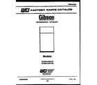 Gibson RD21F9WT3F cover page diagram