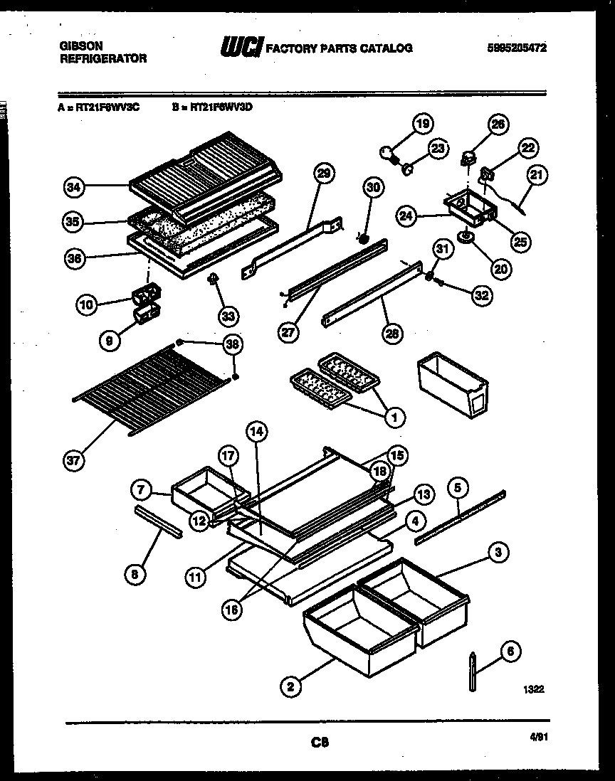 Shelves and supports