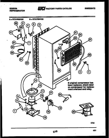 System and automatic defrost parts
