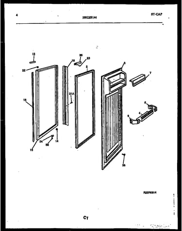 Refrigerator door parts