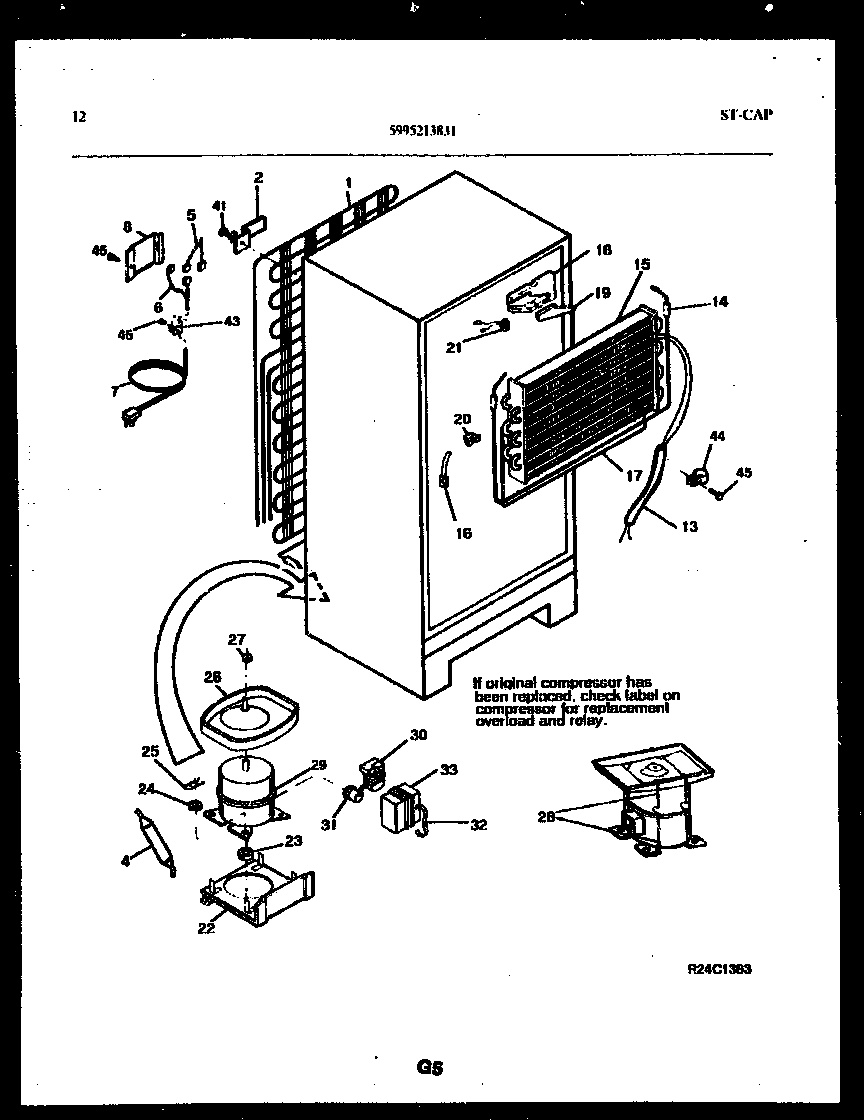 System and automatic defrost parts