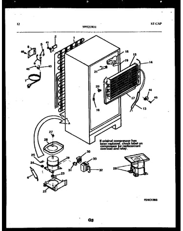 System and automatic defrost parts