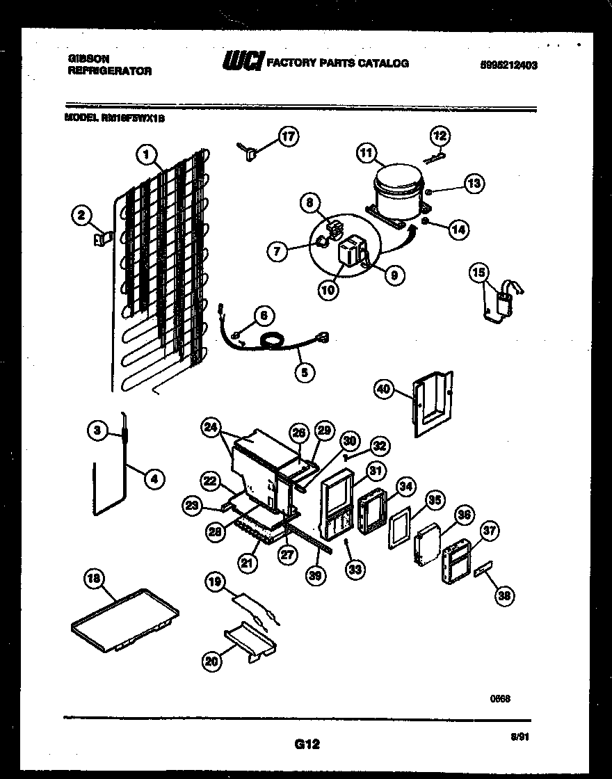 System and automatic defrost parts