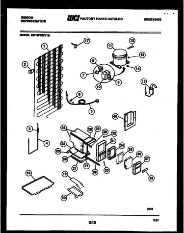 System and automatic defrost parts
