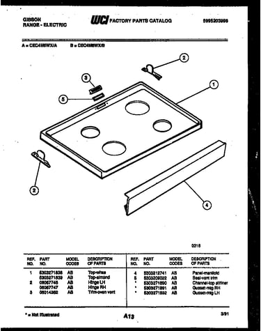 Cooktop parts