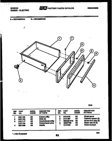 Drawer parts