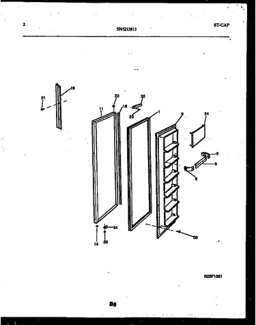 Freezer door parts