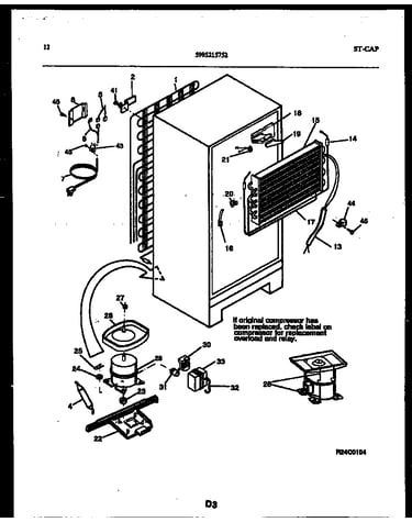 System and automatic defrost parts