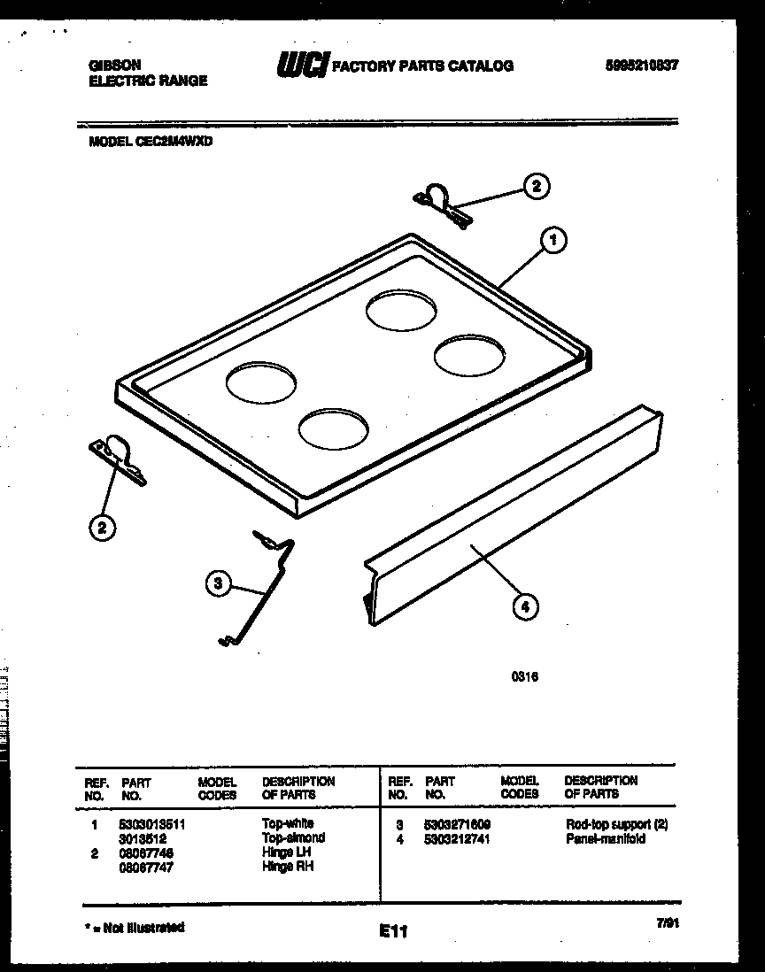Cooktop parts