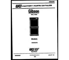 Gibson OH27S7ZYB cover page- text only diagram