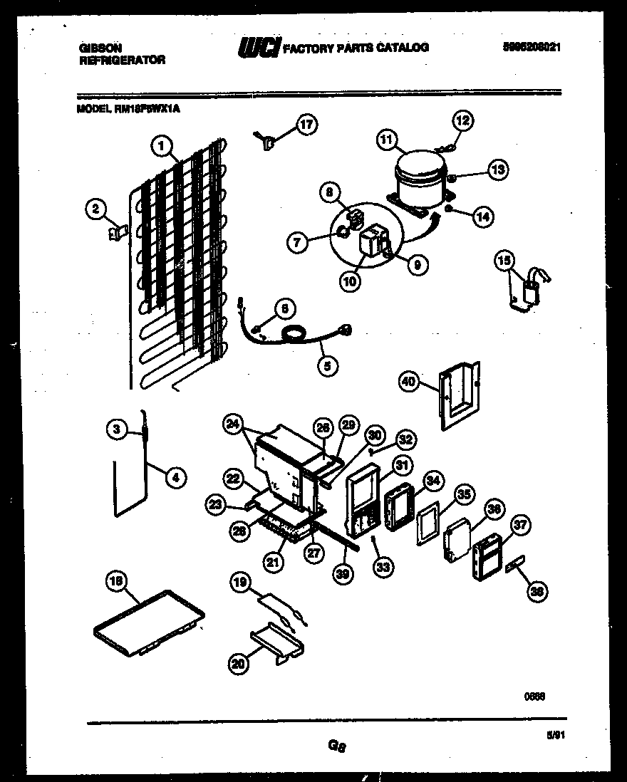 System and automatic defrost parts