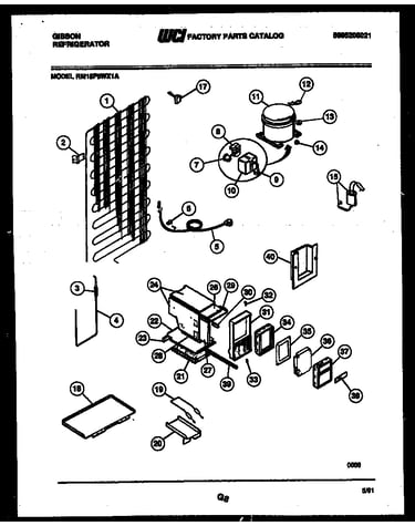 System and automatic defrost parts