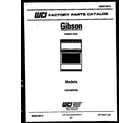Gibson CGC4M6WXE cover page diagram