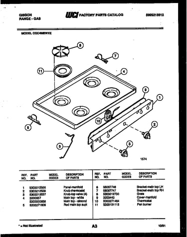 Cooktop parts